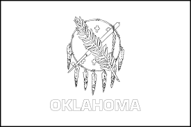 Hawaii state flag coloring page. Free Printable Oklahoma State Flag Color Book Pages 8 X 11
