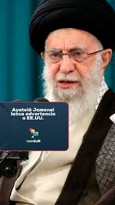 El líder supremo de Irán 🇮🇷 envió un mensaje al presidente de EE.UU. Irán  no se rinde y si Washington se involucra en la guerra, pagará un alto  precio.