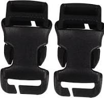 Tofficu Paquete de 2 Conectores de Hebillas para Mochila de Material Pom  Hebillas de Liberación Lateral para Equipo para Exteriores Broches Fáciles  de ...