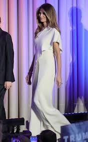 All The Details On Melania Trump S 3 990 Election Night Jumpsuit E News Milania Trump Style Trump Fashion First Lady Melania Trump
