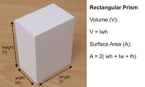L x w x h (length , width and height), is the following true? Math Review Of Volume And Surface Area Free Homework Help