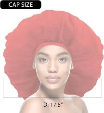 Amazon.com: Donna Gorro de seda súper jumbo para el día y la noche, gorro  de satén para dormir, gorro de ducha para mujer, color rojo : Belleza y  Cuidado Personal