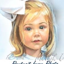 Children Portrait Custom Portrait Pastel From Photo Commission Portrait Oil  Painting Portrait