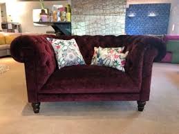 Small Two Seat Chesterfield Sofa This Display Piece Measures 150 Cm Wide X 103 Cm Deep Deep Button Scroll Back And Arms With F Sofa Bespoke Sofas Furniture
