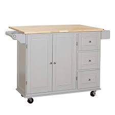 Kitchen Islands On Wheels Drop Leaf Utility Cart Mobile Breakfast Bar With Storage Drawers Towel And Spice Rack Bundle Includes Bonus Kitchen