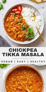 Chickpea Tikka Masala Recipe Dinner Is On With This Flavorful Saucy Indian Inspired Veg Vegan Tikka Masala Chickpea Tikka Masala Recipe Tikka Masala Recipe