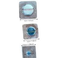 10pcs Strong Magnetic PVC Sewing Thread Buckles - Waterproof,  Electroplated, Single-Sided for Knitting & Crafts