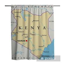 See more ideas about tanzania, kenya, africa travel. Kenya Map Kenia Landkarte Shower Curtain Pixers We Live To Change