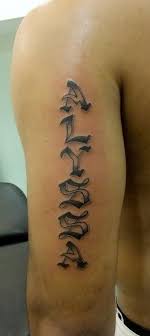 In this application we provide a diverse collection of tattoo name designs on arm ideas that. Bicep Name Tattoo Ideas