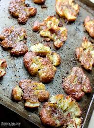 The Best Ever Salty Herbed Smashed Red Potatoes Recipe On Yummly Yummly Recipe Red Potato Recipes Recipes Smashed Red Potatoes
