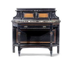 A Victorian Ebonised And Oak Side Table With Marble Topmade By Lamb Of Manchester Classic Architecture Victorian