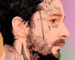 Shia Labeouf Post Malone 11" X 17"