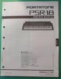 The collection that comprising chosen picture and the best among others. Original Yamaha Portatone Psr 18 Digital Keyboard Service Manual For Sale Online Ebay