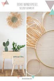 Boho Wandspiegel Selbst Gemacht Party Dekoration Selbst Basteln Dekoration Boho Stil