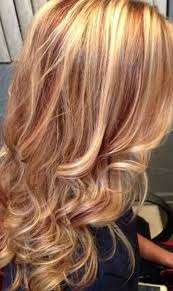 Long Wavy Blonde Hair With Red Highlights Red Blonde Hair Hair Styles Red Hair With Blonde Highlights