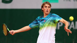 Tennis as a game—one that matters very much, but still, joyfully, simply a game, its yellow ball, circling around the bigger ball known as earth. Stefanos Tsitsipas Drop Volley Hit