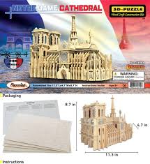 Remarkable video shows firefighters inside notre dame battling blaze. Notre Dame Cathedral 3d Puzzles Cota Global