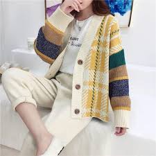 The number of south korean abductees is put at 3,800 in total, with an estimated 485 or 486 abductees still in north korean captivity. New Women Korea Acrylic Plaid Computer Knitted Cardigans Casual Female Loose Sweater Coat Button Lo Cute Casual Outfits Korean Fashion Streetwear Fashion Women