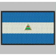 Cadet of iv promotion escuela superior de estudios militares del ejercito de nicaragua jose dolores estrada swears and kisses nicaraguan flag 15. Parche Bordado Bandera Nicaragua