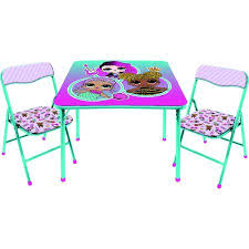 Lol Surprise 3 Piece Kids Table And Chair Set Walmart Com Kids Table And Chairs Kid Table Table And Chair Sets