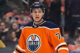During tonight's battle of alberta exhibition game (oilers vs flames at 8:30 pm mt on sportsnet), bear's jersey name will be displayed in cree syllabics. How Much Ethan Bear Net Worth Age Girlfriend Salary Family Is He Gay