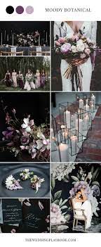 Moody Botanical Black Purple Wedding Inspiration Cores Para Casamento Esquemas De Cores Para Casamento Casamentos Coloridos