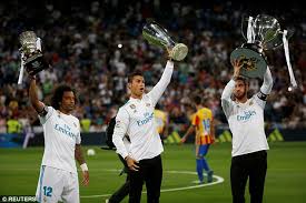 Todos los resultados de los partidos de la liga española en marca claro méxico. Real Madrid Finally Lift La Liga Trophy Daily Mail Online