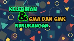 · dapat lebih menguasai ilmu agama lebih baik dari pada sma dan smk. Lulus Smp Pilih Mana Sma Smk Inilah Keunggulan Dan Kelemahannya Sma Dan Smk Youtube