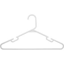 In addition to clothes hangers, accessory hangers are also supplied. Generic Adult Plastic Clothes Hanger 60 Count Slotted For Strappy Clothes White Walmart Com Walmart Com