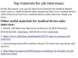 42 Medical Device Sales Interview Questions Pdf Medical Device Sales Sales Interview Questions Interview Questions