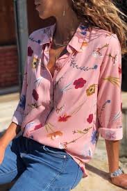 Affordable and search from millions of royalty free images, photos and vectors. Pink Floral Print Front Button Long Sleeve Shirt Women Long Sleeve Tops Women Blouses Fashion Color Block Striped Shirt