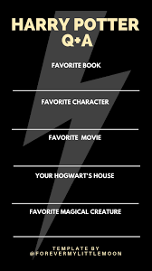 Harry Potter Instagram Story Template Instagram Story Template Story Template Harry Potter Stories