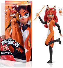Miraculous ladybug playmates articulated doll figures of ladybug, marinette, cat noir and rena rouge. Amazon Com Milagrosa Mariquita Rena Rouge Muneca Juguetes Y Juegos