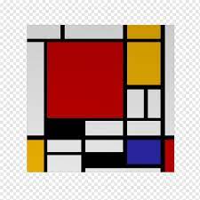 Because these artists believed that the evolution of art coincided with the modern progression of humankind, they thought that new plasticism could, and should, encompass all of human experience. Composition Ii In Red Blue And Yellow Composition With Red Yellow Blue And Black De Stijl Painting Artist Composition Design Angle Text Rectangle Png Pngwing
