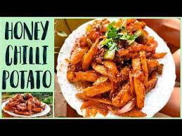 Honey Chilli Potato Recipe Hindi Easy And Quick Recipe At Home Quick Recipes Honey Chilli Potato Chilli Potato
