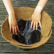 If posting something you made, leave a top level comment explaining how or why you went about it, how much it your coconut liners are a great way to use a renewable resource, and coconut is in this exact scenario for use in a basket, heavy duty landscaping fabric is relatively inexpensive at most. How To Plant A Hanging Flower Basket