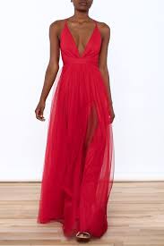 Luxxel Tulle Maxi Dress Red Dress Maxi Maxi Dress Formal Metallic Maxi Dresses