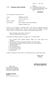 1.contoh surat pengajuan rekomendasi pindah tugas. 25 Contoh Surat Permohonan Mutasi Kerja Pns Dan Guru Contoh Surat