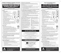 Wrco Rm Remote Control User Manual User Manual Capstone Industries