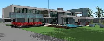 Modern House 3d Skp Model For Sketchup In 2020 Modern House My Dream Home House