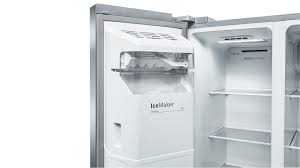 If it's not aligned properly, the ice maker won't create ice. Bosch Kai93vi30m American Side By Side