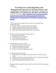 Test Bank For Leadership Roles And Management Functions In Nursing Theory And Application 7th Nursing Theory Leadership Roles Leadership