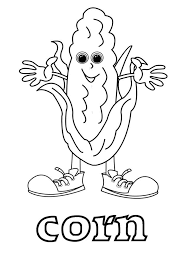 When larry the cucumber and daniel tiger speak, children listen; Corn Coloring Pages Download And Print Corn Coloring Pages