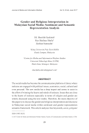Wedding planning service in rawang, selangor. Pdf Gender And Religious Interpretation In Malaysian Social Media Sentiment And Semantic Representation Analysis
