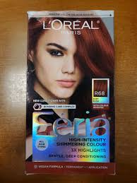2 Boxes: Loreal Feria Permanent Hair Color *#R68 Ruby Rush* 7924