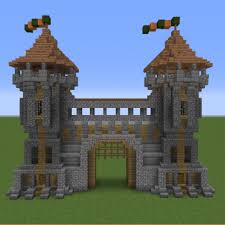 Upload a minecraft schematic file and view the blocks in your browser in 3d one layer at a time. Medieval Gatehouse 2 Blueprints For Minecraft Houses Castles Towers And More Grabcraft