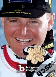 Image of Former Olympic champion Patrick Ortlieb of Austria is all smiles