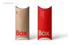 Box and packaging mockups take a prominent place in a product creator's toolbox. Kraft Paper Pillow Box Mockup Set Box Mockup Pillow Box Box Packaging Design