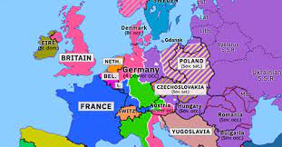 Map of the holocaust in europe during world war ii. Division Of Germany And Austria Historical Atlas Of Europe 13 July 1945 Omniatlas