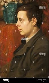 Portrait of Elias Smalhout (1889-1939) 1906 by Albert Hahn Stock Photo